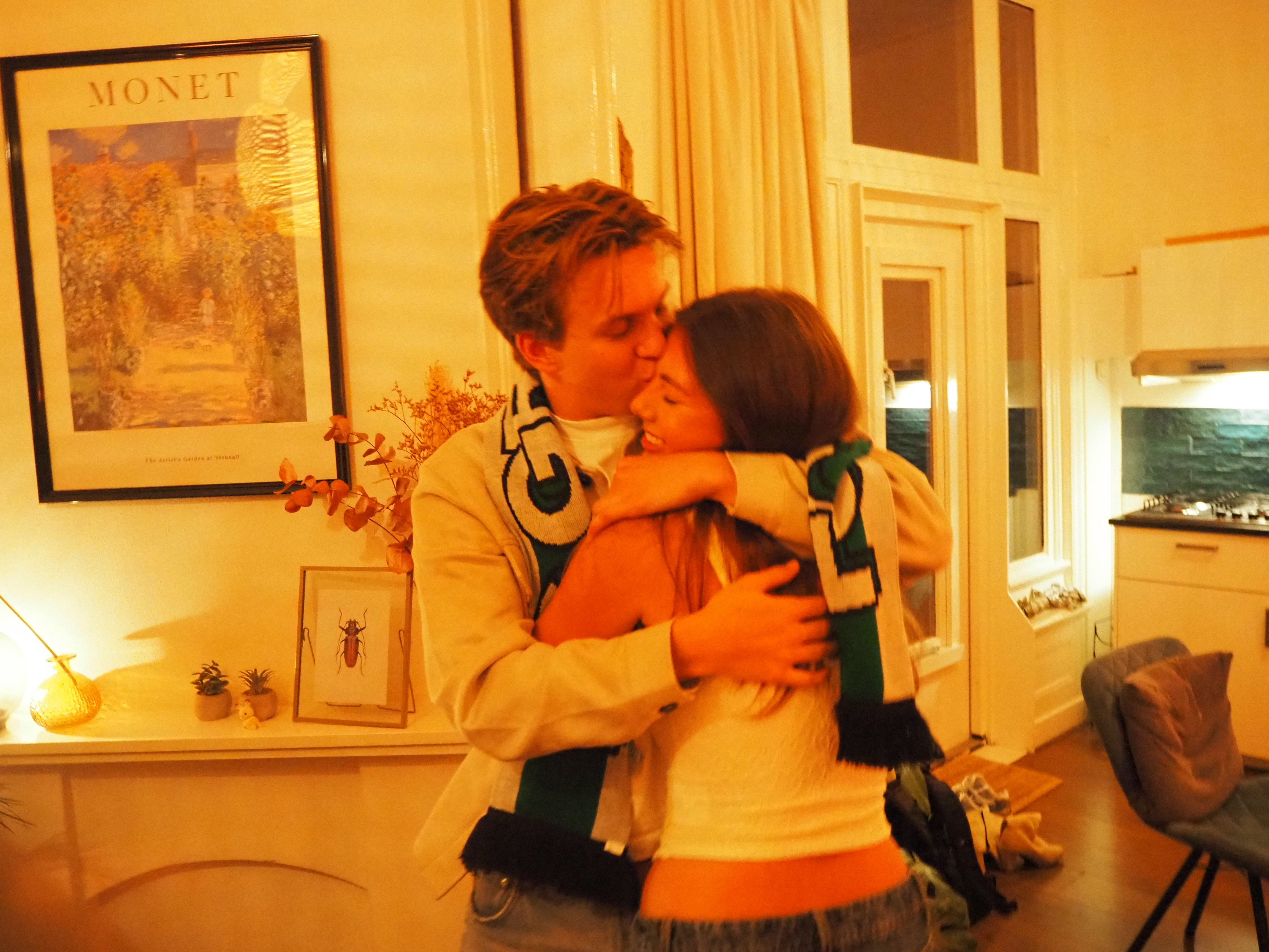 Emilia with her boyfriend Samuel