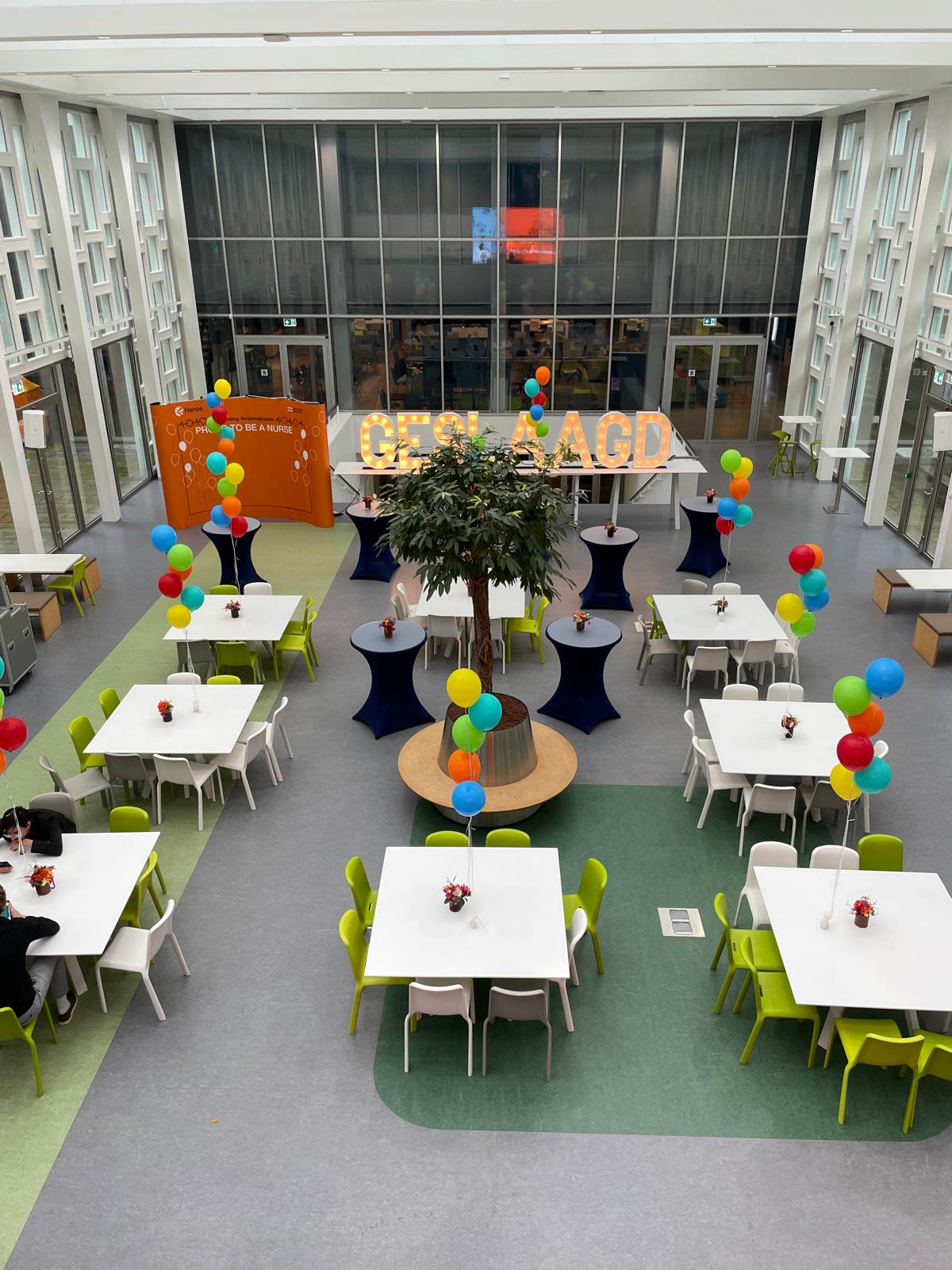 Graduation event at Wibenga building